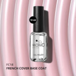 Kalıcı Oje için French Cover Rubber Base Coat FC18, Açık Pudra Pembe, 10 ml - Görsel 4