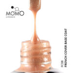 Kalıcı Oje için French Cover Rubber Base Coat FC08, Altın Simli Açık Bronz, 10 ml - Görsel 5