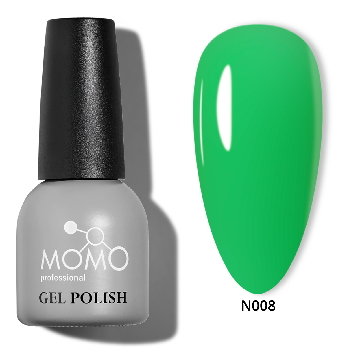Momo-N008-01-14ml-Kare.jpg Kalıcı Oje N008 Neon Çimen Yeşili 14 ml - Görsel 1