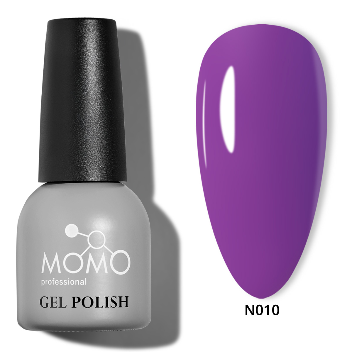 Momo-N010-01-14ml-Kare.jpg Kalıcı Oje N010, Neon Mor, 14 ml - Görsel 1