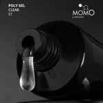 Protez Tırnak İçin Poly Gel, Poli Jel, No.01, Şeffaf, 30 gr - Görsel 3