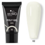 Protez Tırnak İçin Poly Gel, Poli Jel, No.02, Süt Beyazı, 30 gr