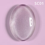 Korean Cat Eye, Silky Cat Eye, Kedi Gözü Oje, SC01 Lila, 10 ml - Görsel 2