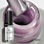 Korean Cat Eye, Silky Cat Eye, Kedi Gözü Oje, SC01 Lila, 10 ml - Görsel 3