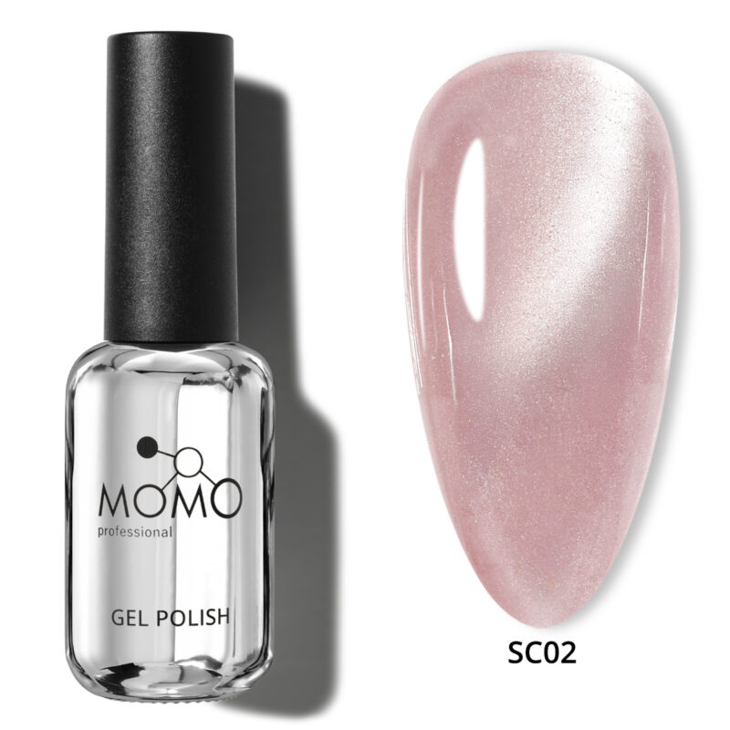 Momoprof Korean Cat Eye, Silky Cat Eye, Kedi Gözü Oje, SC02 Pastel Rose 10 ml