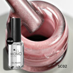 Momoprof Korean Cat Eye, Silky Cat Eye, Kedi Gözü Oje, SC02 Pastel Rose 10 ml - Görsel 3