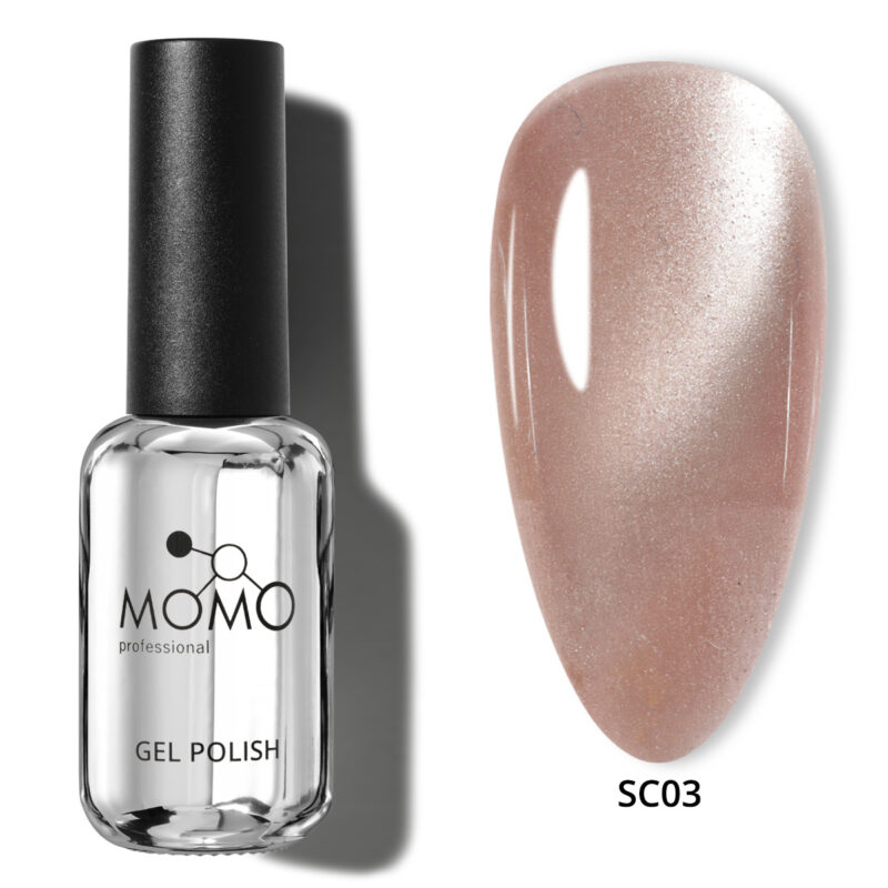Momoprof Korean Cat Eye, Silky Cat Eye, Kedi Gözü Oje, SC03 Sütlü Kahve, 10 ml