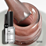 Korean Cat Eye, Silky Cat Eye, Kedi Gözü Oje, SC03 Sütlü Kahve, 10 ml - Görsel 3