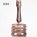 Korean Cat Eye, Silky Cat Eye, Kedi Gözü Oje, SC03 Sütlü Kahve, 10 ml - Görsel 4