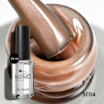 Momoprof Korean Cat Eye, Silky Cat Eye, Kedi Gözü Oje, SC04 Koyu Ten Rengi, 10 ml - Görsel 3