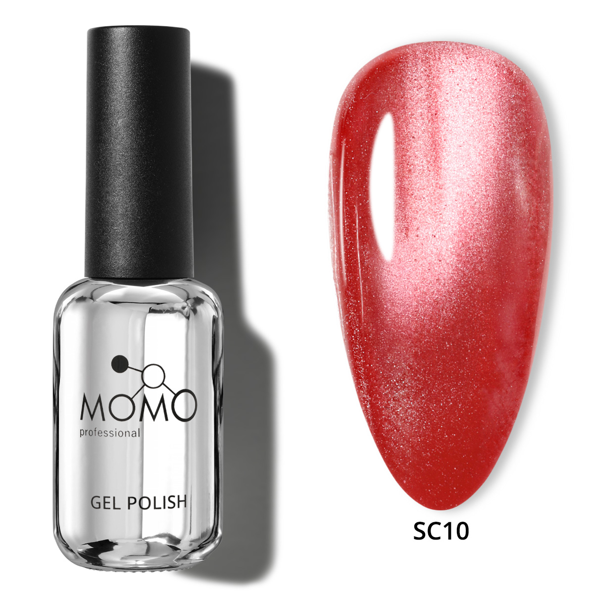 SC10-Kare-01-2.jpg Korean Cat Eye, Silky Cat Eye, Kedi Gözü Oje, SC10 Kırmızı, 10 ml - Görsel 1