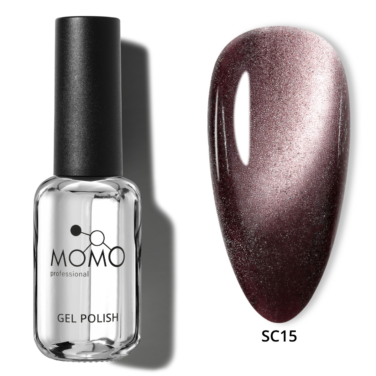 SC15-Kare-01-3.jpg Korean Cat Eye, Silky Cat Eye, Kedi Gözü Oje, SC15 Bordo Mürdüm, 10 ml - Görsel 1