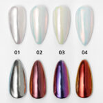 Ayna Efektli İnci Tozu, Nail Art, Kalıcı Oje Tırnak Süsleme No.01 - Görsel 3