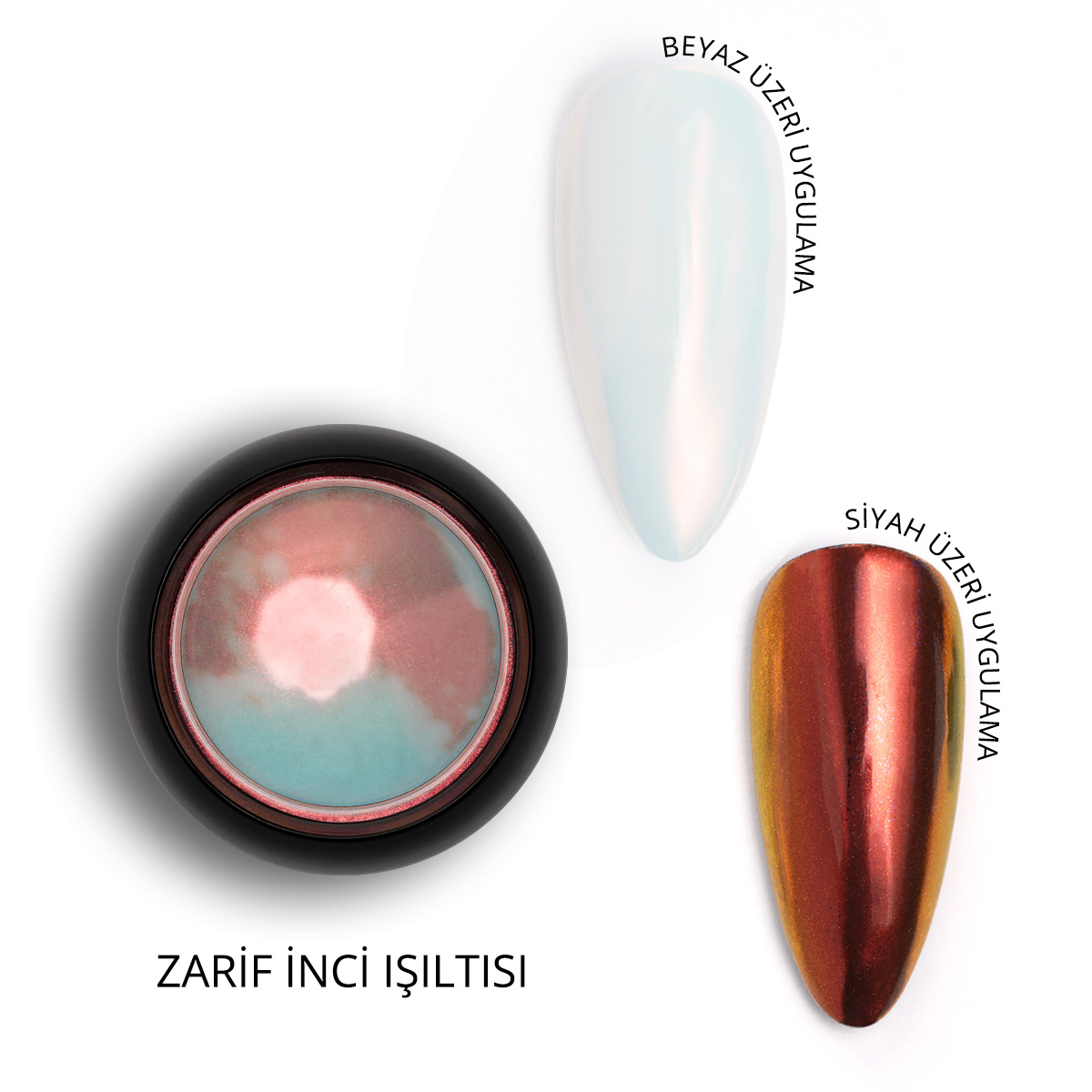 incitozu-04.jpg Holografik Efektli Sıcak Şeffaf Turuncu İnci Tozu, Nail Art, Kalıcı Oje Tırnak Süsleme No.04 - Görsel 1