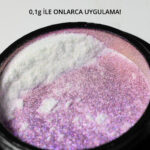 Holografik Efektli Gökkuşağı Şeffaf Mor İnci Tozu, Nail Art, Kalıcı Oje Tırnak Süsleme No.03 - Görsel 5