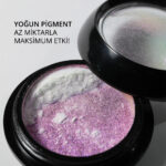 Holografik Efektli Gökkuşağı Şeffaf Mor İnci Tozu, Nail Art, Kalıcı Oje Tırnak Süsleme No.03 - Görsel 6