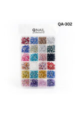 QNAİL Professional QA-302 Renkli Tırnak Taşı Seti