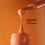 Kalıcı oje Pantone Papaya, pastel turuncu, 10 ml - Görsel 5